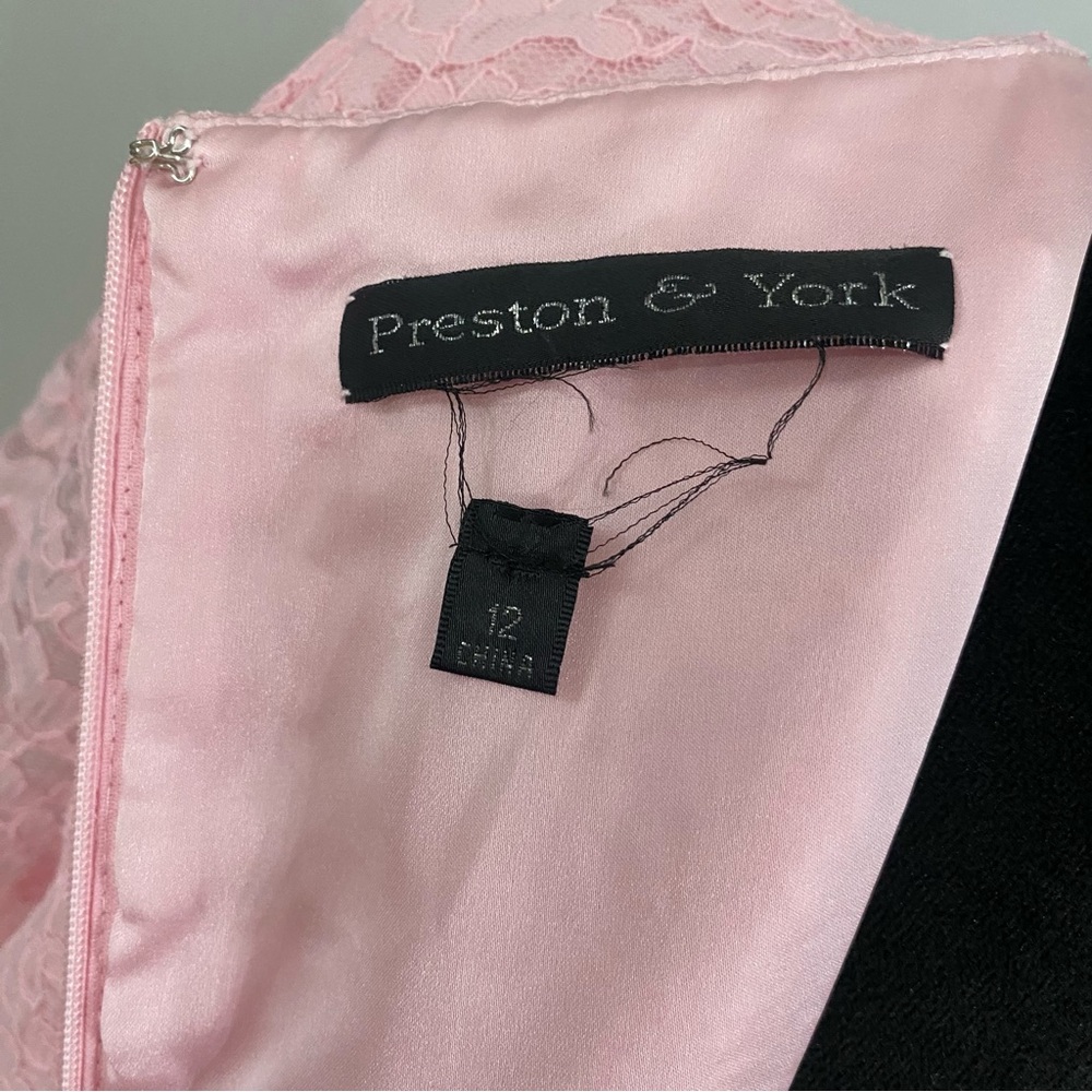 Preston & York Pink Lace Dress Size 12 - Picture 4 of 6